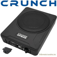 Crunch GP800 20cm Auto Aktivsubwoofer Untersitz PKW KFZ Sub + Verstärker 200W