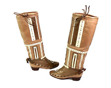 POLLINI VINTAGE DAMENSTIEFEL ETHNO SLOUCH BOHO HIPSTER BLOGGER 36 #1877# 