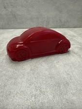 VW Recycling Stifthalter - VW BEETLE - Rot / Dunkelrot - Schreibtisch Deko Figur