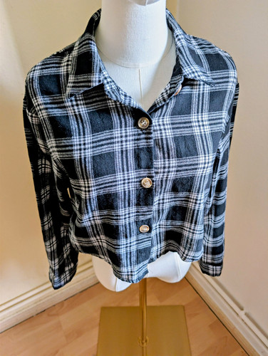Shein cropped flanell - cropped, /