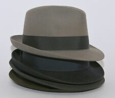 4 Hüte S Grandezza Wegener Stanton Hats Mayser dunkel blau grau grün Kordel Band