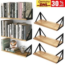 Holz bücherregal wandregal - bücherregal,