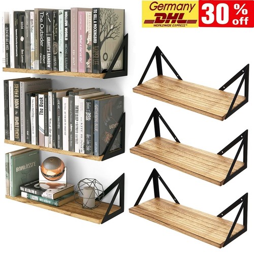 Holz bücherregal wandregal - holz,