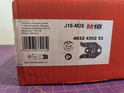 Milwaukee pressbacke j18 m28 - milwaukee,