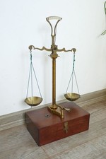 Alte Feinwaage Goldwaage Münzwaage Schmuckwaage