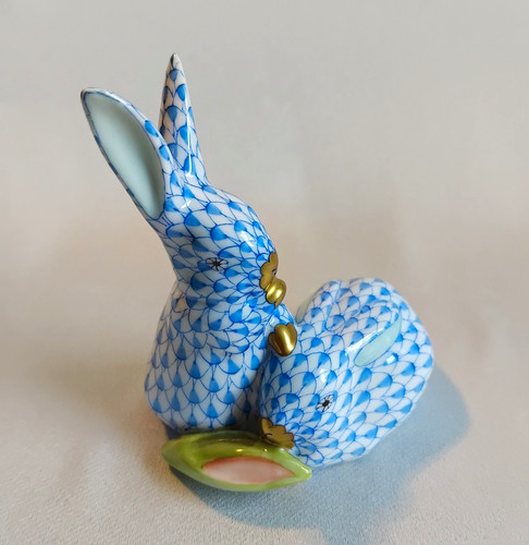 Herend porzellan figur hase - figur,