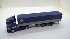 Herpa Mercedes Actros Planen-Sattelzug blau silbergrau RIGTERINK TIP Trailer (17