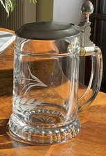 bierseidel mit zinndeckel -