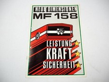Prospekt Massey Ferguson MF158 Schlepper mit 62 PS 1973