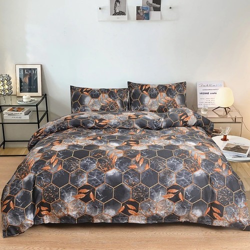 Grau geometrisch bettbezug - grau,