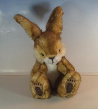 Steiff Nr. 080005 Hase Poppel 22cm mit Knopf & Fahne #567