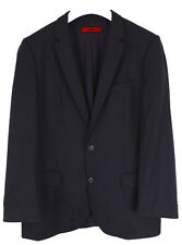 Hugo Boss Aiko/Heise Blazer Herren US 42R Einreihig Wolle Nadelstreifen Blau