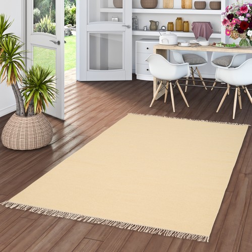 Wolle natur teppich kelim mila - natur,