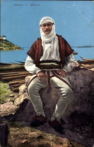 Mann albanischer tracht - mann,