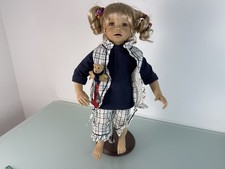 Künstlerpuppe Elly Knoops Porzellan Puppe 53 cm. Top Zustand 