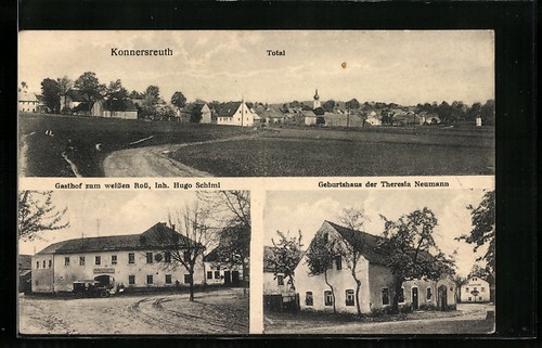Konnersreuth totalansicht - ak, konnersreuth,