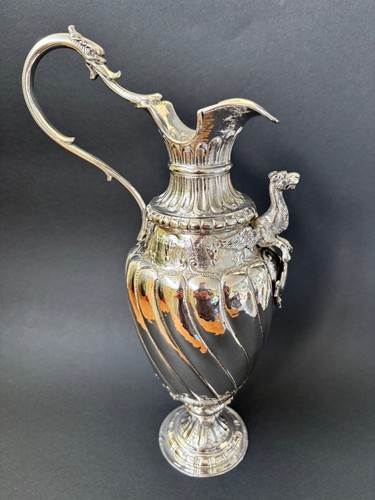 Große barock kanne aus silber - aus,