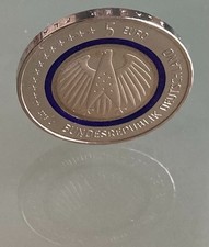 ?❌ 5-Euro-Sammlermünze BLAUER PLANE ERDE ⭕️ 2016 ⭕️ Prägestätte "J" Hamburg ❌?
