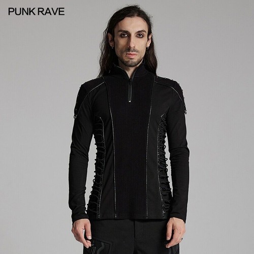 Punk rave men black gothic - rave,