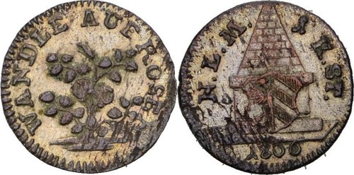 Nürnberg stadt kreuzer - stadt, 1806