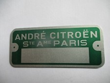 Typenschild Citroen Schild