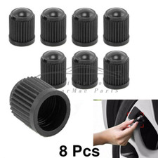 8PCS BLACK Plastic Tire Valves