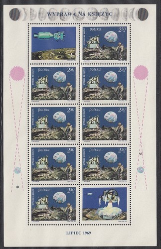 Polen 1969 mondlandung - polen,,