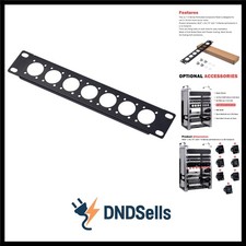 10 Zoll Rack Montageplatte 7 Lochungen D-Type patchpanel Für DeskPi RackMate ...