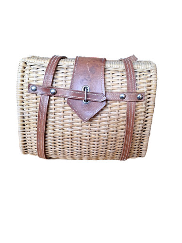 Tasche beige braun korbtasche - tasche,