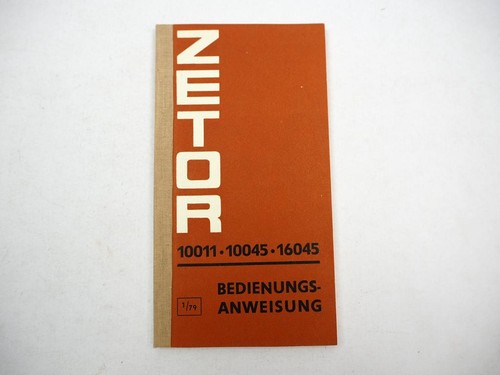 Zetor 10011 10045 16045