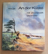 An der Küste - mit Zeichenstift und Feder - Von Horst Juhl - 24,5 x 21 cm