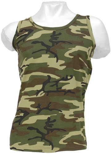 Tank top woodland 100 - tank, bw
