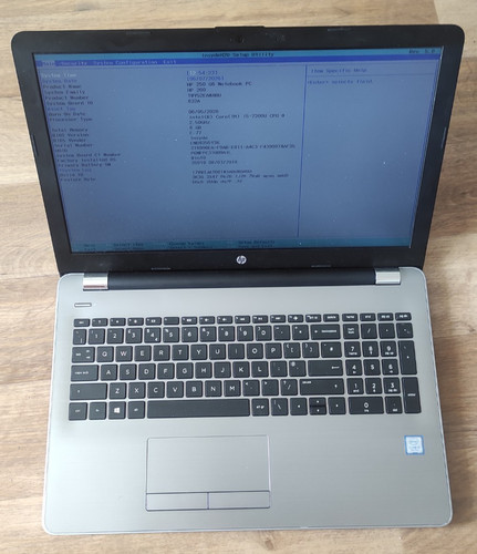 250 7200u 8gb ram - hp,