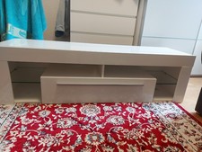 TV Lowboard Weiß Hängeboard