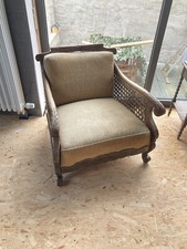 Rattan Geflecht Sitzgruppe Sofa Sessel Jugendstil 180/80x80