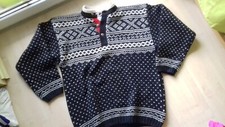 e`Quip  Norweger Trachten-Strick-Pullover-Sweater L neuw.SHETLAND-Wool Iceland