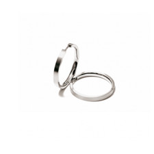 Boccia Damen Ohrstecker Creole Titan 0517-01 Reintitan breite: 2,7 Ø 24 mm Matt
