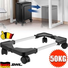 PC Wagen Rollwagen für Computer Tower Home Office Arbeit Desktop Ständer 4 Räder