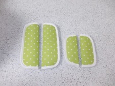 4 teiliges Gurtpolsterset für Maxi-Cosi-Tobi, Pearl und 2way Pearl  grün Sterne