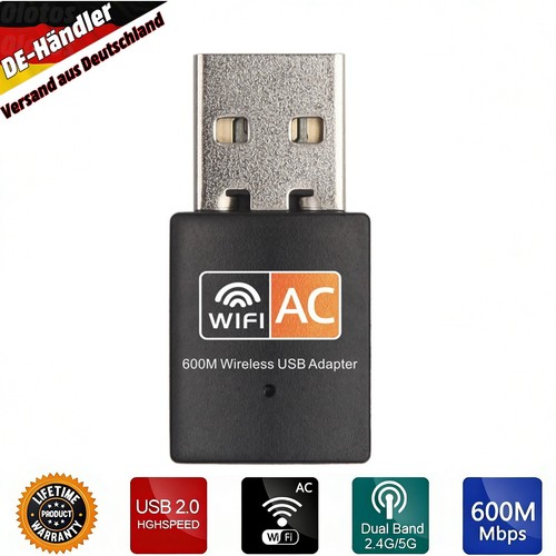 Wlan stick 600mbps usb - wlan, ac