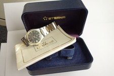 ETERNA Kon-Tiki Quartz - Edelstahl Herrenuhr 80er Jahre - Box/Papiere