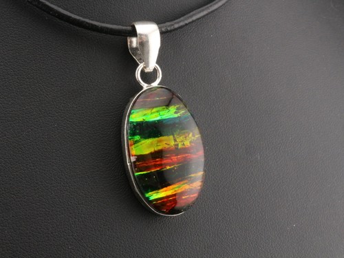 Gj69 ammolith opal oval - ammolith,