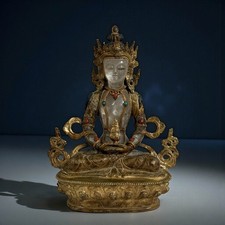Amitayus Buddha Figur Bronze