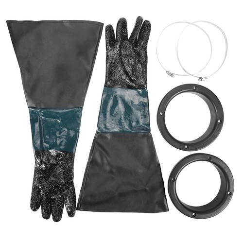 Sandstrahl handschuhe 60cm - sandstrahl,