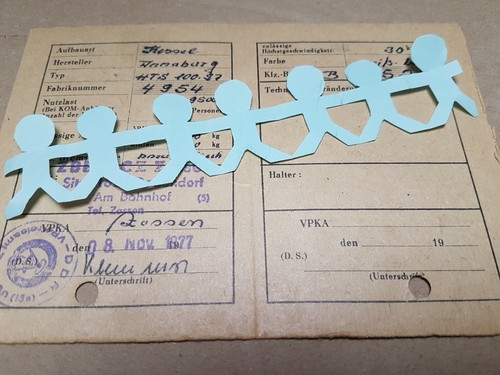 Kfz brief zulassung - zulassung, ifa