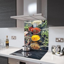 Glas Splashbacks asiatische Gewürze und Zubehör - hergestellt von Premier Sortiment