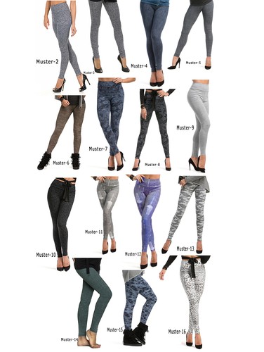 Damen leggings lang hoher - damen,