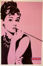 Audrey Hepburn Pink Silhouette