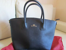 WITTCHEN  Leder Saffiano Echtleder Schultertasche schwarz  gold  Staubbeutel