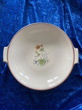 Krautheim Porzellan Gebäck Konfekt Schale Blumenmuster Goldrand